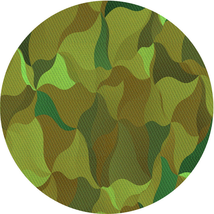 Square Machine Washable Transitional Antique Bronze Green Rug in a Living Room, wshpat2595grn