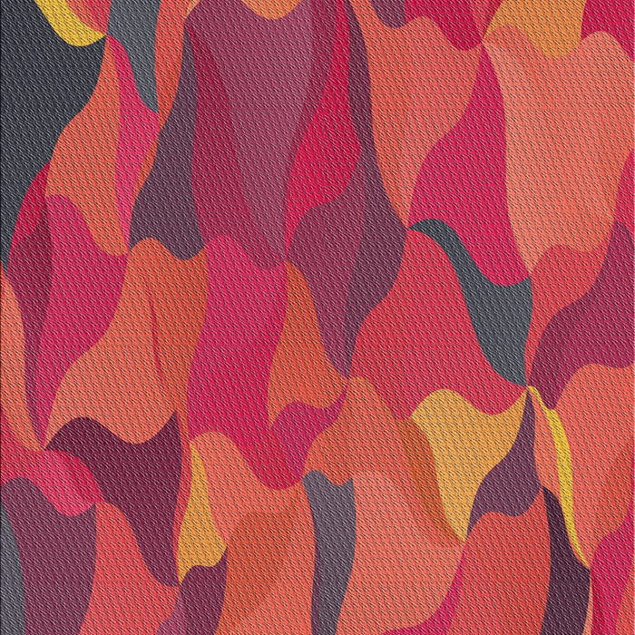 Machine Washable Transitional Red Rug, wshpat2595