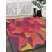 Machine Washable Transitional Red Rug in a Family Room, wshpat2595