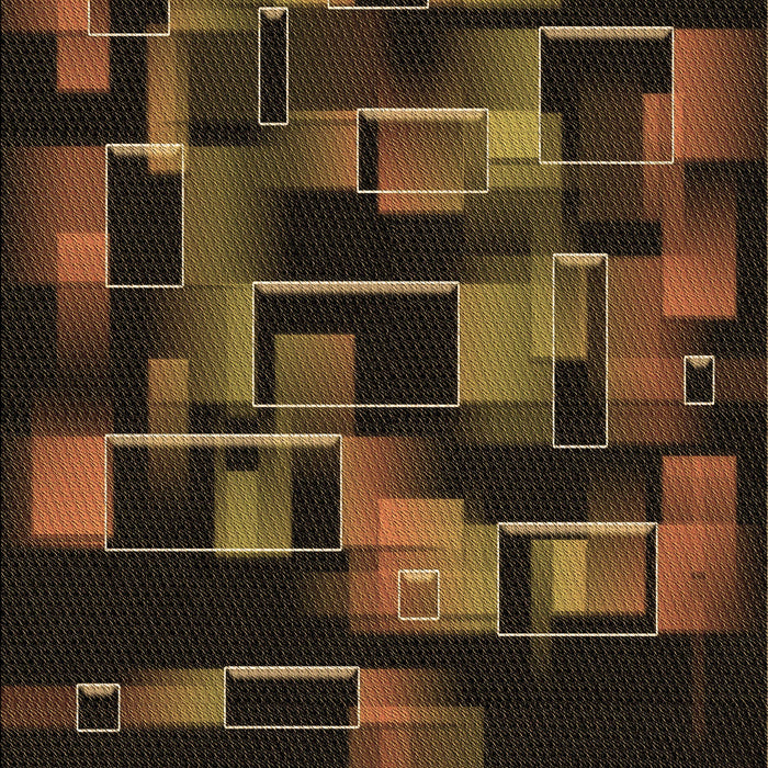 Patterned Saddle Brown Rug, pat2596brn