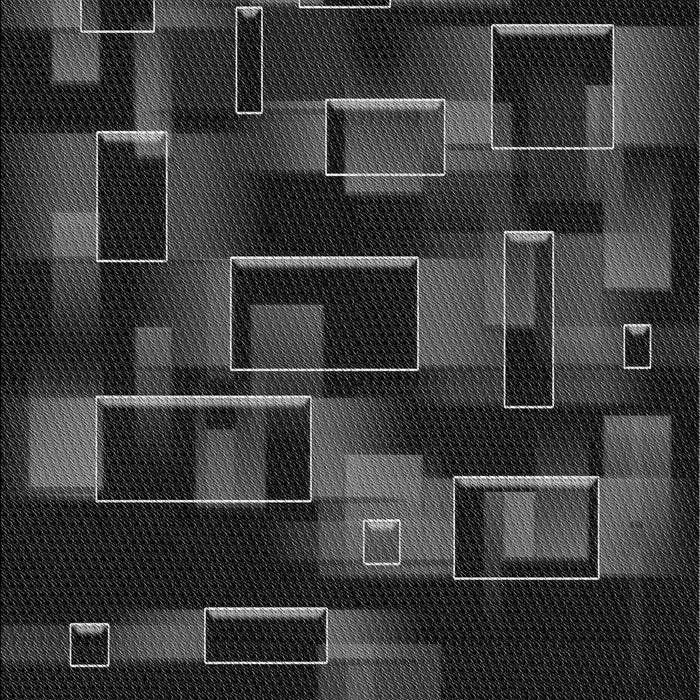 Patterned Carbon Gray Rug, pat2596gry