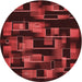 Square Patterned Maroon Red Rug, pat2596rd