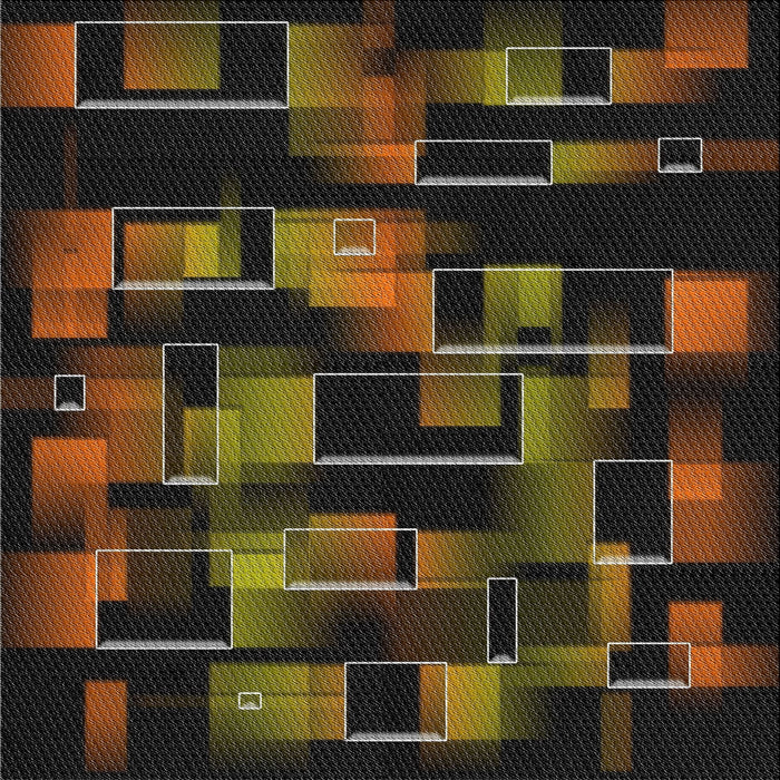 Square Patterned Brown Novelty Rug, pat2596