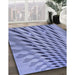 Patterned Jeans Blue Rug in Family Room, pat2597blu