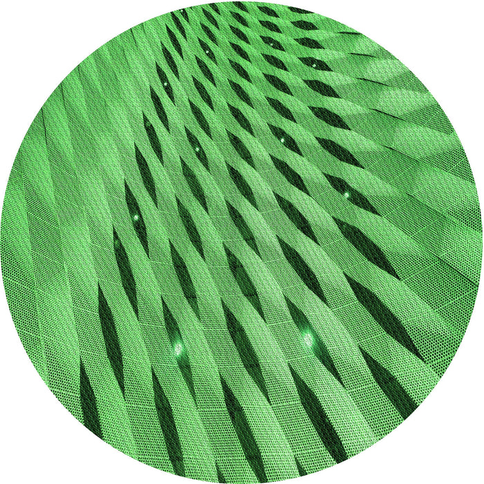 Square Machine Washable Transitional Forest Green Rug in a Living Room, wshpat2597grn