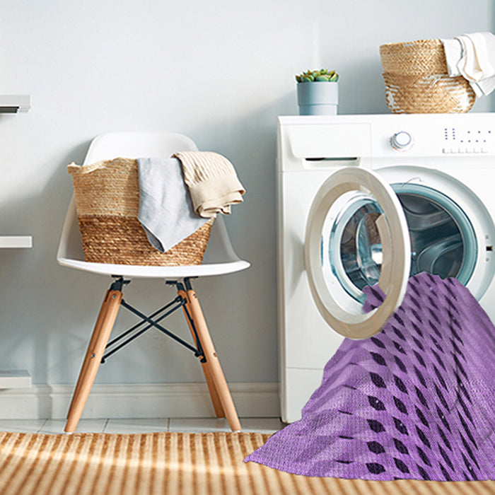 Machine Washable Transitional Violet Purple Rug in a Washing Machine, wshpat2597pur