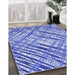 Machine Washable Transitional Blue Rug in a Family Room, wshpat2598blu