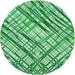 Square Patterned Green Rug, pat2598grn