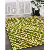 Patterned Oak Brown Rug, pat2598yw