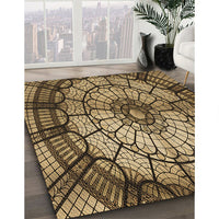 Patterned Bakers Brown Rug, pat2599brn