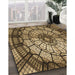 Patterned Bakers Brown Rug in Family Room, pat2599brn