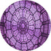 Square Patterned Purple Rug, pat2599pur