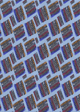 Patterned Blue Novelty Rug, pat25