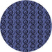 Square Machine Washable Transitional Royal Blue Rug in a Living Room, wshpat26blu