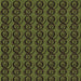 Round Patterned Olive Green Rug, pat26brn