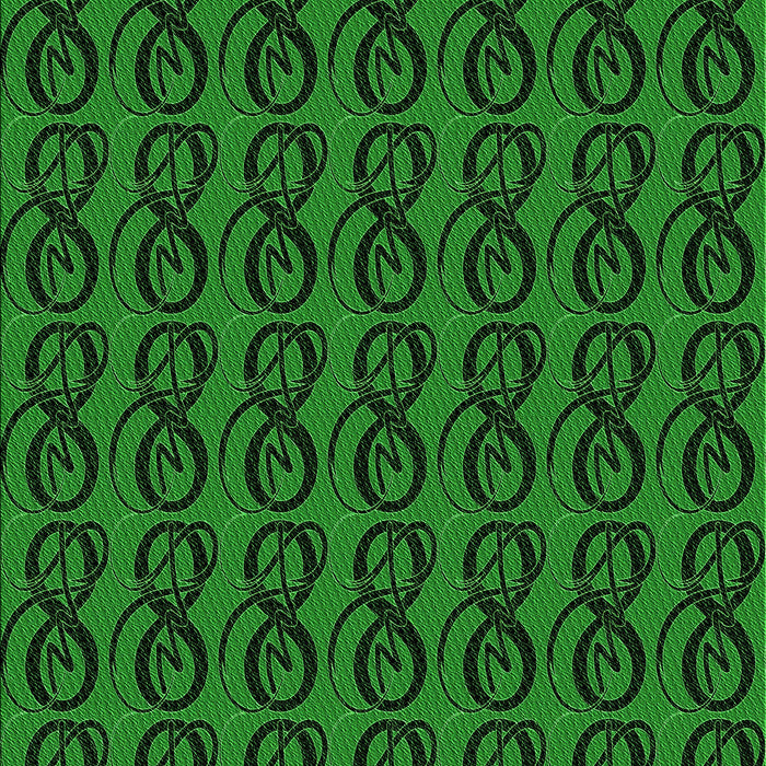 Patterned Deep Emerald Green Rug, pat26grn
