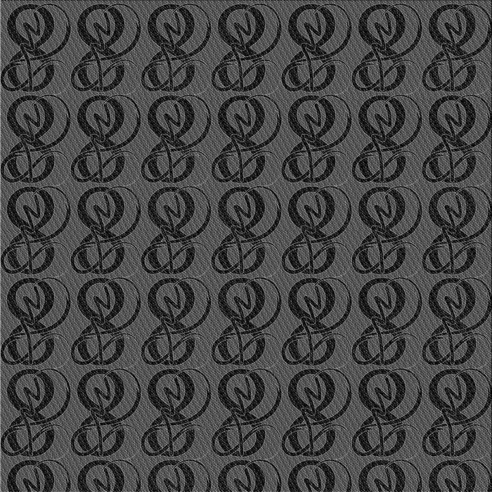 Round Machine Washable Transitional Midnight Gray Rug, wshpat26gry