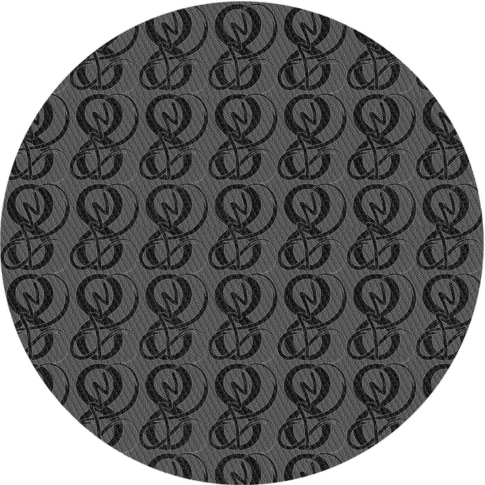 Square Machine Washable Transitional Midnight Gray Rug in a Living Room, wshpat26gry