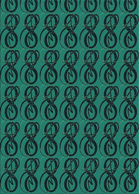 Machine Washable Transitional Deep Teal Green Rug, wshpat26lblu