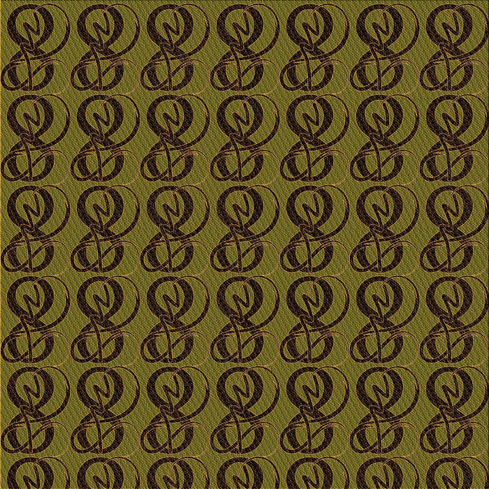 Round Machine Washable Transitional Dark Yellow Green Rug, wshpat26org