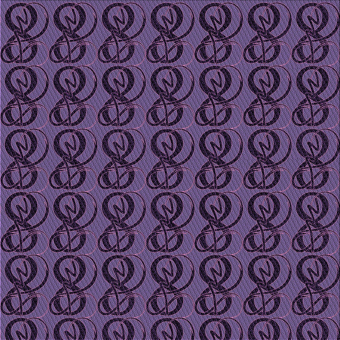 Round Patterned Dark Purple Rug, pat26pur