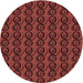 Square Machine Washable Transitional Red Rug in a Living Room, wshpat26rd