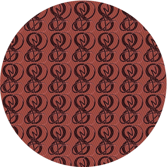 Square Patterned Red Rug, pat26rd