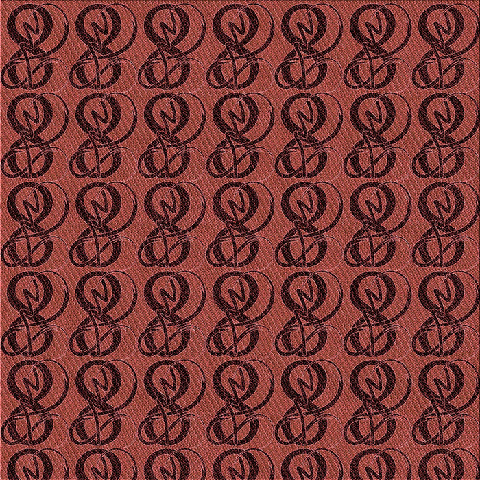 Round Patterned Red Rug, pat26rd