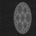 Round Patterned Black Rug, pat260gry