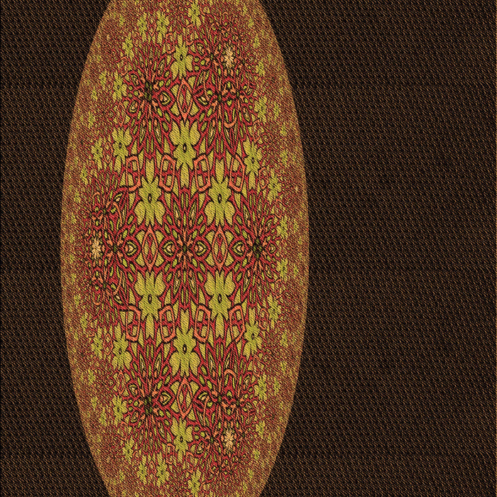 Machine Washable Transitional Saddle Brown Rug, wshpat260org