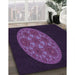 Machine Washable Transitional Deep Purple Rug in a Family Room, wshpat260pur