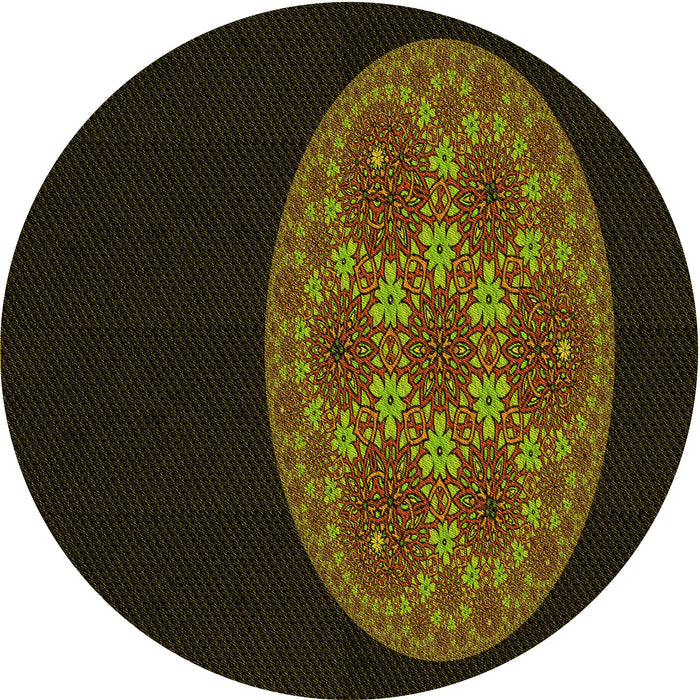 Square Machine Washable Transitional Oak Brown Rug in a Living Room, wshpat260yw