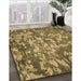 Patterned Dark Bronze Brown Rug in Family Room, pat2600brn