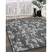 Patterned Dark Gray Rug in Family Room, pat2600gry