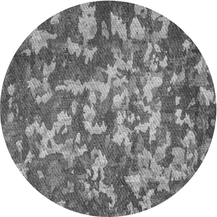 Square Patterned Dark Gray Rug, pat2600gry