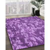 Patterned Purple Rug, pat2600pur