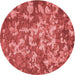 Square Patterned Red Rug, pat2600rd