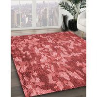 Patterned Red Rug, pat2600rd