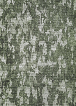 Patterned Sage Green Novelty Rug, pat2600