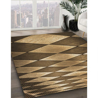 Patterned Bronze Brown Rug, pat2601brn