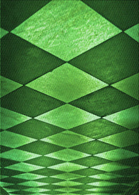 Machine Washable Transitional Deep Emerald Green Rug, wshpat2601grn