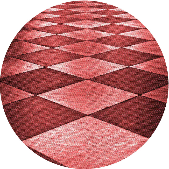 Square Patterned Red Rug, pat2601rd