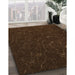 Patterned Saddle Brown Rug in Family Room, pat2602org