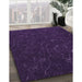 Machine Washable Transitional Deep Purple Rug in a Family Room, wshpat2602pur