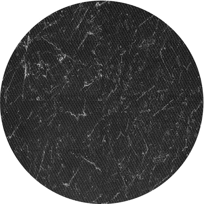 Square Machine Washable Transitional Black Rug, wshpat2602