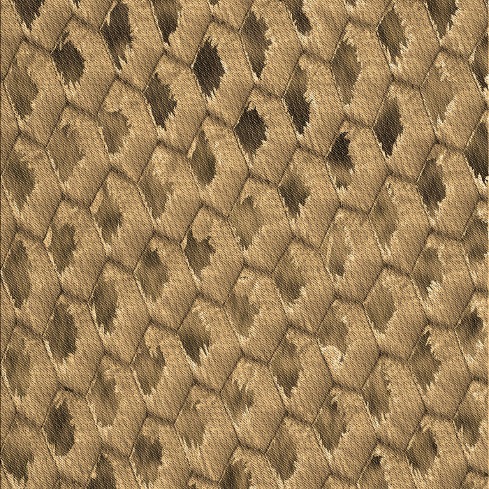 Machine Washable Transitional Saddle Brown Rug, wshpat2603brn