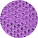 Square Patterned Purple Rug, pat2603pur