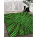 Machine Washable Transitional Dark Forest Green Rug in a Family Room, wshpat2604grn