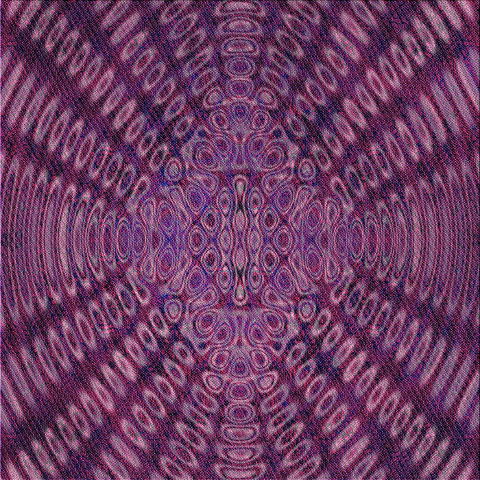 Round Patterned Pink Plum Purple Rug, pat2604pur