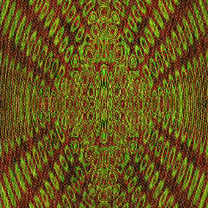 Patterned Saffron Red Rug, pat2604yw